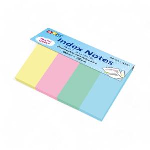 DEC Assorted sticky notes 50mm*20mm*4pcs、pas tel pink、green、blue、yell ow 50sheets/each color DEC Assorted sticky notes 50mm*20mm*4pcs、pas tel pink、green、blue、yell ow 50sheets/each color