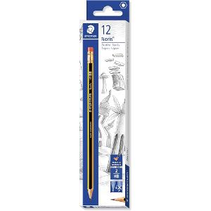 Staedtler Noris Pencil (HB/With Eraser) Pack/12 Staedtler Noris Pencil (HB/With Eraser) Pack/12