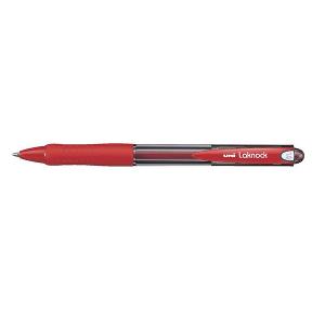 Uni-Ball Lacknock with grip, retractable, red