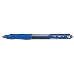 Uni-Ball Lacknock With Grip, Retractable, Blue 1.4mm Uni-Ball Lacknock With Grip, Retractable, Blue 1.4mm