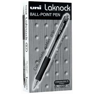 Uni-Ball Lacknock With Grip, Retractable, Black 0.7mm Pack Of 12 Uni-Ball Lacknock With Grip, Retractable, Black 0.7mm Pack Of 12