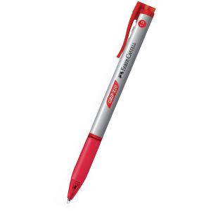 Faber Castell Retractable Grip Ball Pen Red
