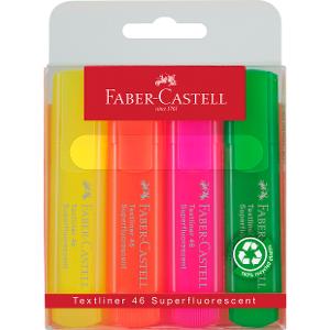 Faber Castell highlighter transparent set of 4 colors Faber Castell highlighter transparent set of 4 colors