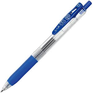 Zebra Retractable Sarasa Clip, 0.5mm Gel Pen, Blue Zebra Retractable Sarasa Clip, 0.5mm Gel Pen, Blue