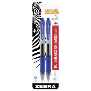 Zebra Retractable Sarasa Clip, 0.7mm Gel Pen, Blue Zebra Retractable Sarasa Clip, 0.7mm Gel Pen, Blue