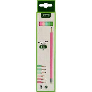 Roco Pencil (HB/With Eraser) 12/Pack - Pink Pastel Assorted Colors Roco Pencil (HB/With Eraser) 12/Pack - Pink Pastel Assorted Colors