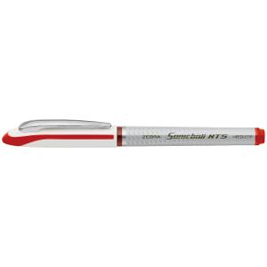 Zebra Sonicball Liquid Ink Roller Pen 0.5mm Needle Tip Red