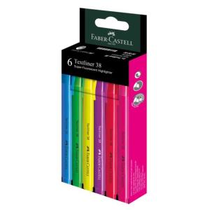 Faber Castell Textliner 38 Slim Wallet of 6