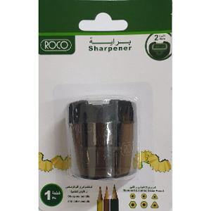 Roco Sharpener Container Double Hole Black