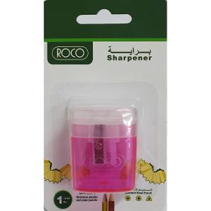 Roco Sharpener Pocket Size Container Single Hole Pink Roco Sharpener Pocket Size Container Single Hole Pink