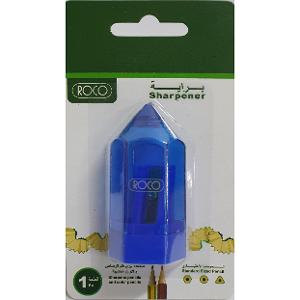 Roco Sharpener Pencil Shape Single Hole Blue Roco Sharpener Pencil Shape Single Hole Blue
