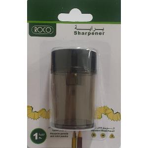 Roco Sharpener Cylinder Shape Single Hole Black Roco Sharpener Cylinder Shape Single Hole Black