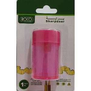 Roco Sharpener Cylinder Shape Single Hole Pink