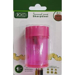 Roco Pocket Sharpener Double Hole Pink
