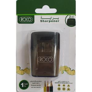 Roco Pocket Sharpener Container Double Hole Black