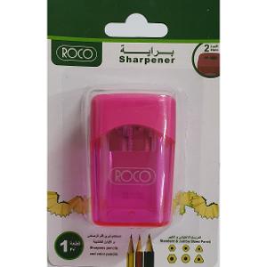 Roco Pocket Sharpener Container Double Hole Pink