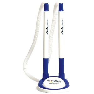 Flex Office Double Ball Pen with Holder Blue Flex Office Double Ball Pen with Holder Blue