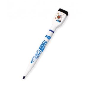 Flex Office Mini Whiteboard Marker with Eraser Blue 3/Pk