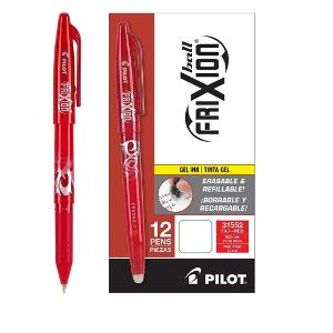 Pilot Pen Frixion Erasable Roller Ball 0.7mm RED Pilot Pen Frixion Erasable Roller Ball 0.7mm RED