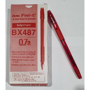 Pentel Ballpoint Pen Feel It Fine 0.7mm Red